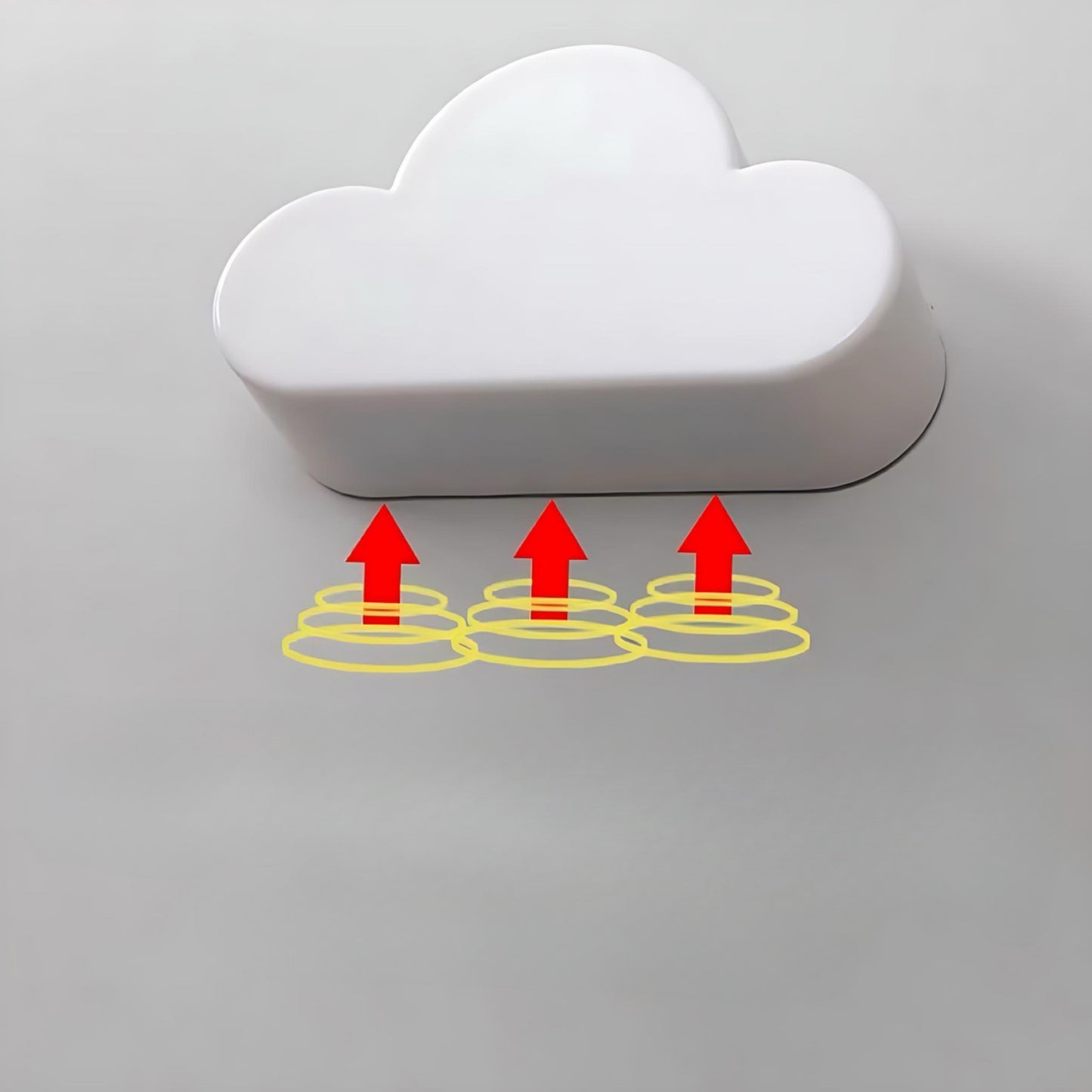 Magnet-Schlüsselhalter in Wolkenform