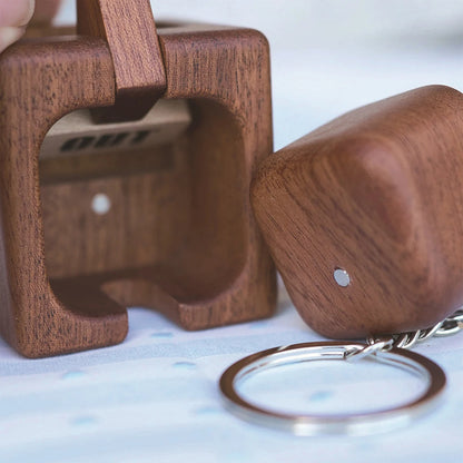 Holz-Schlüsselhalter mit Magnetstreifen