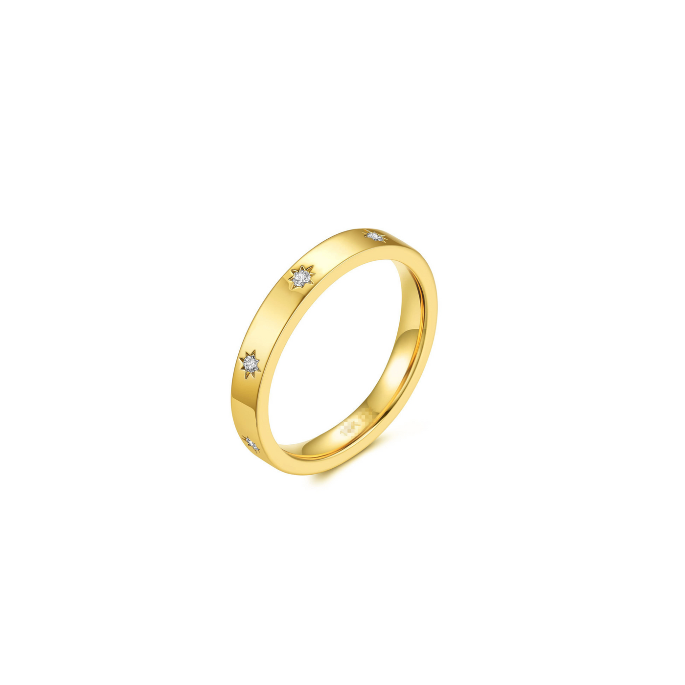 Eleganter Ring mit Sternen-Diamantbesatz