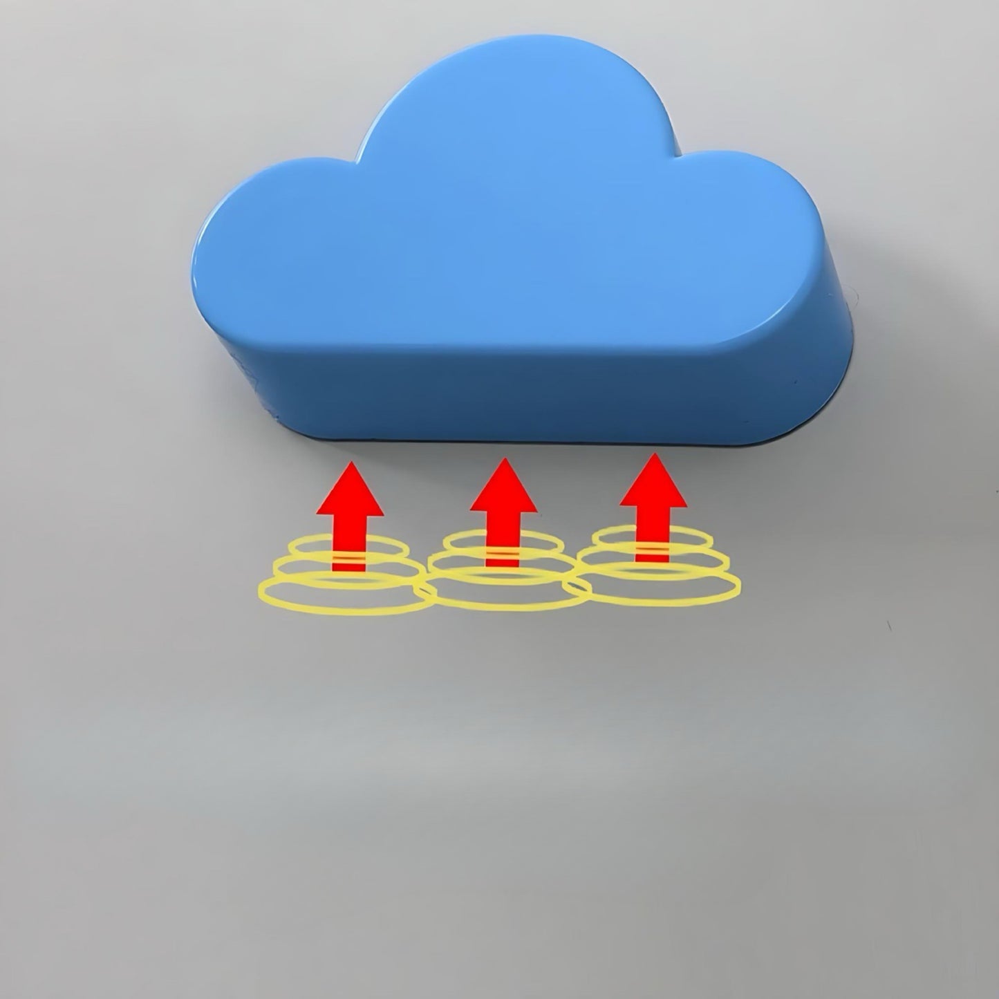 Magnet-Schlüsselhalter in Wolkenform