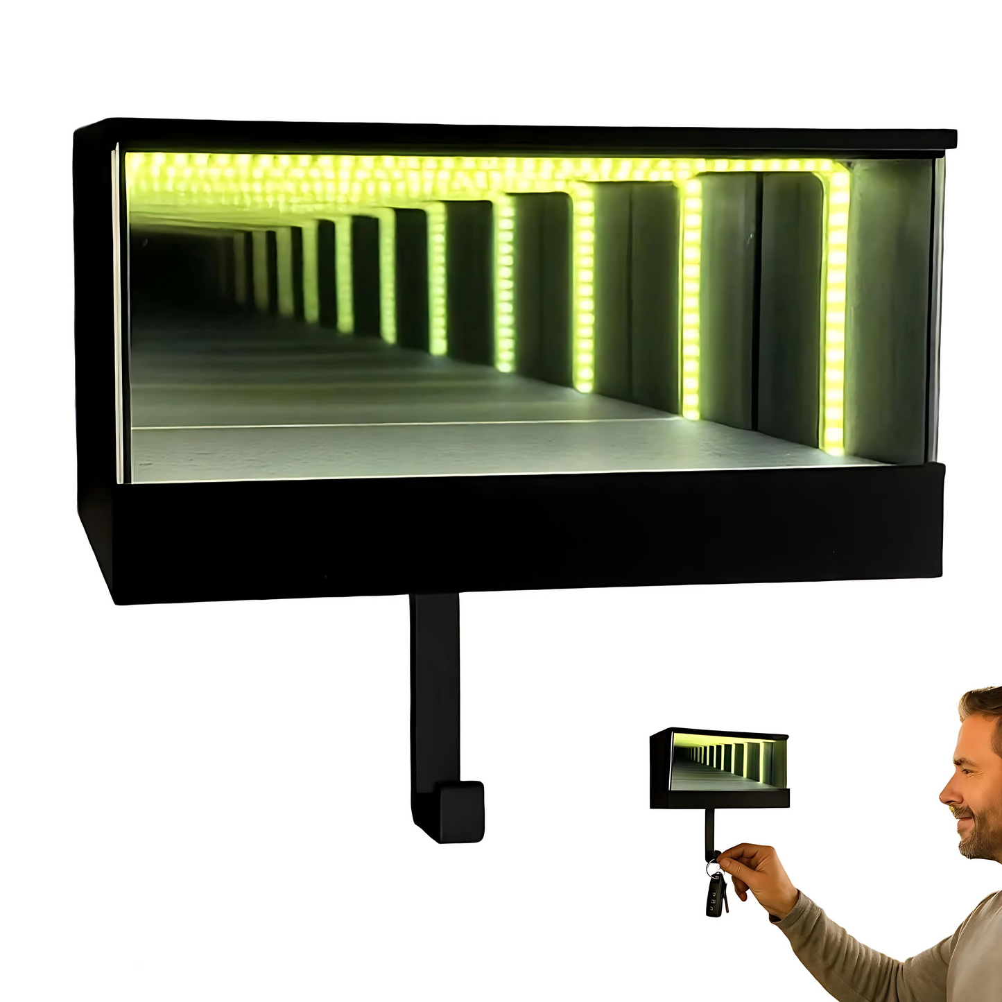 3D LED Schlüsselbox mit Spiegeleffekt